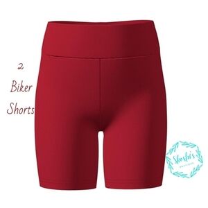 LuLaRoe Kids Red Biker Shorts